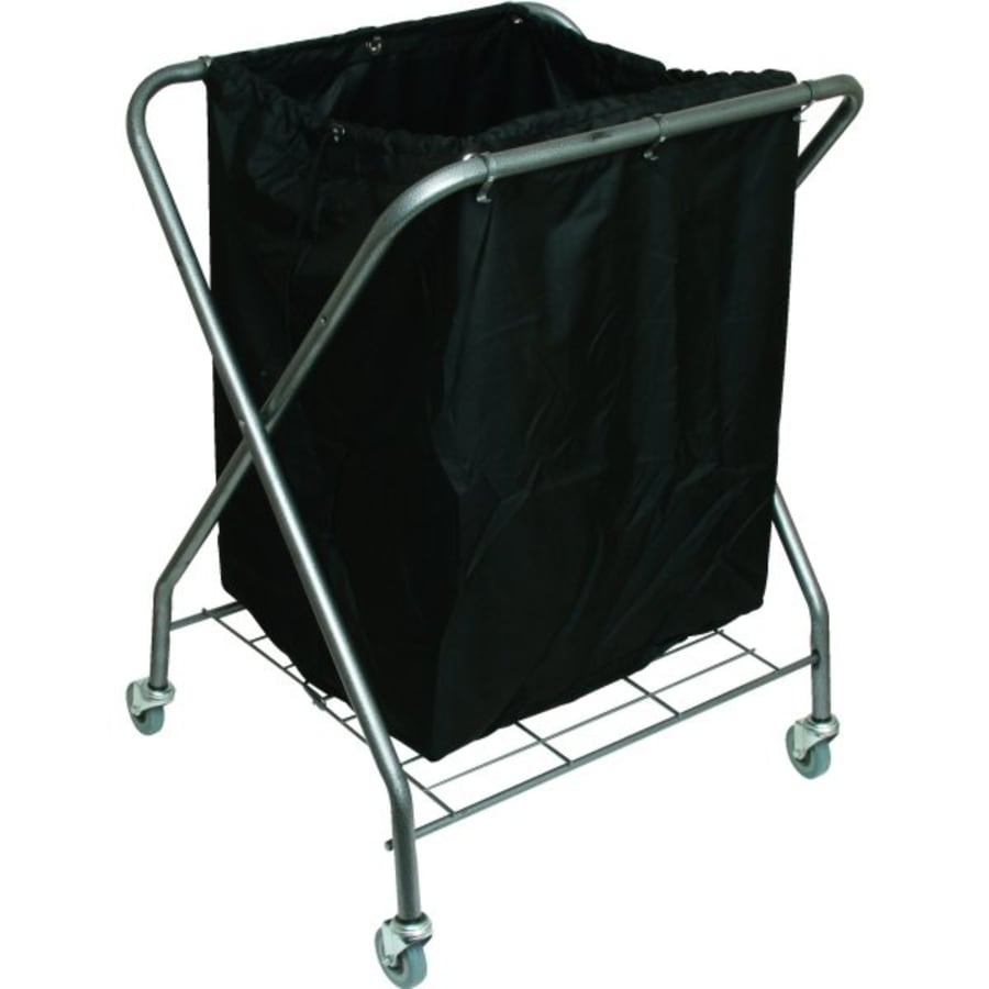 Housekeeping Cart Zipper Front Waste Bag Black