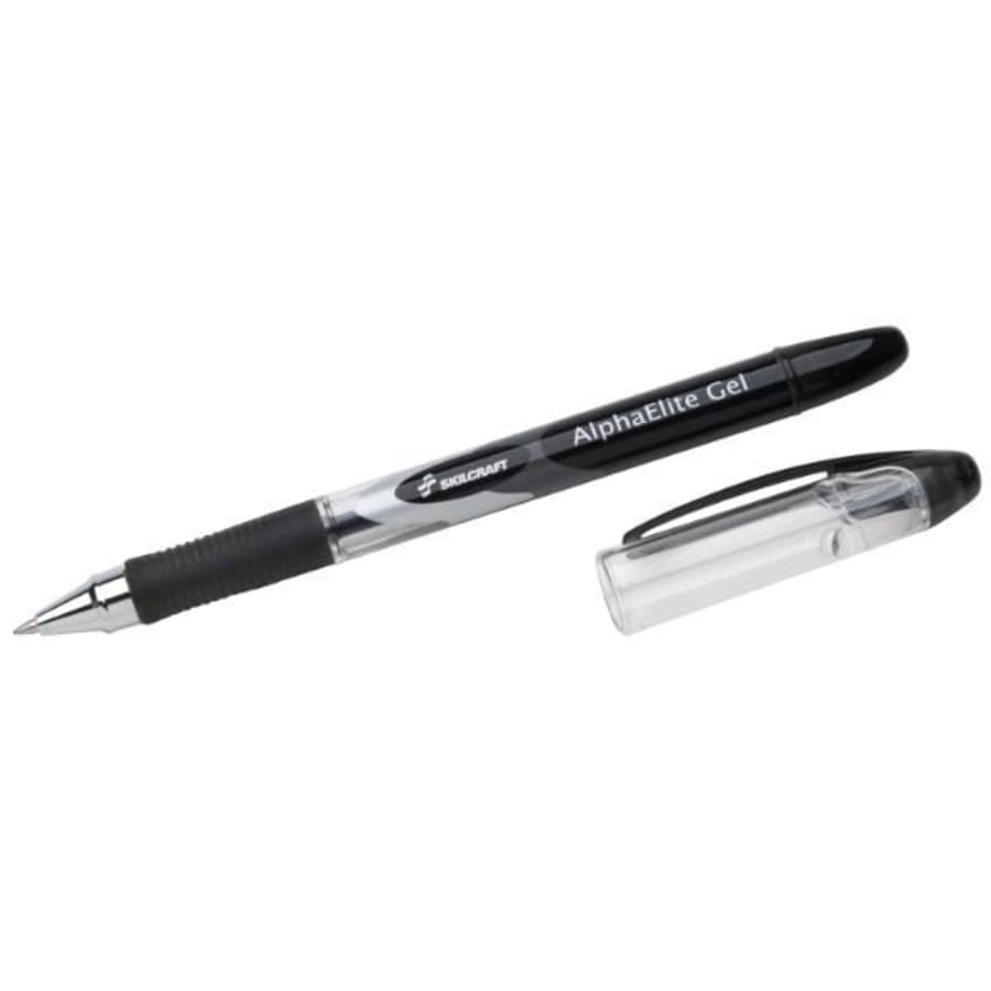 12 Pens Skilcraft Liquid Impression Porous Point Pens Black Ink