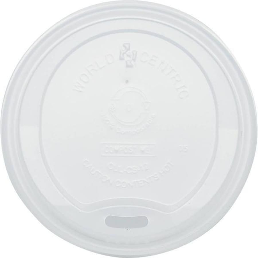 World Centric Paper White Hot Cup - 12 oz - CU-PA-12 - 1,000/Case