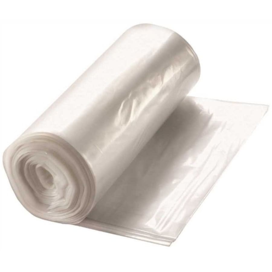 Clear Trash Can Liners, 12-16 Gallon, 24 x 33, 8 MIC, 1000 Per
