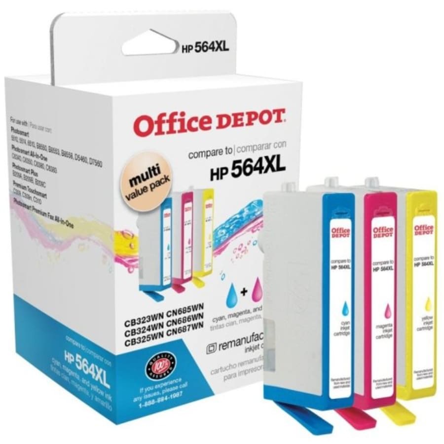 Office Depot® HP 564XL/564 Assorted Color Remanufactured Ink Cartridge | HD  Supply