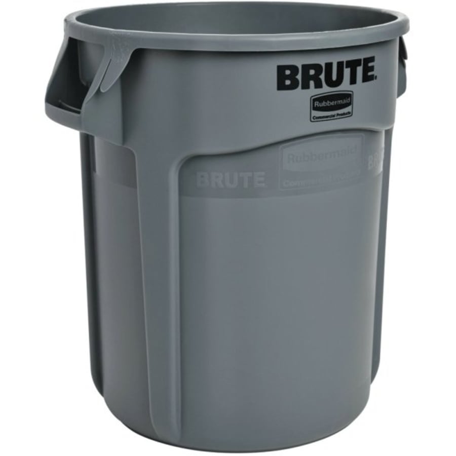 Rubbermaid 32 gallon blue trash can with lid - Bid-Assets Online