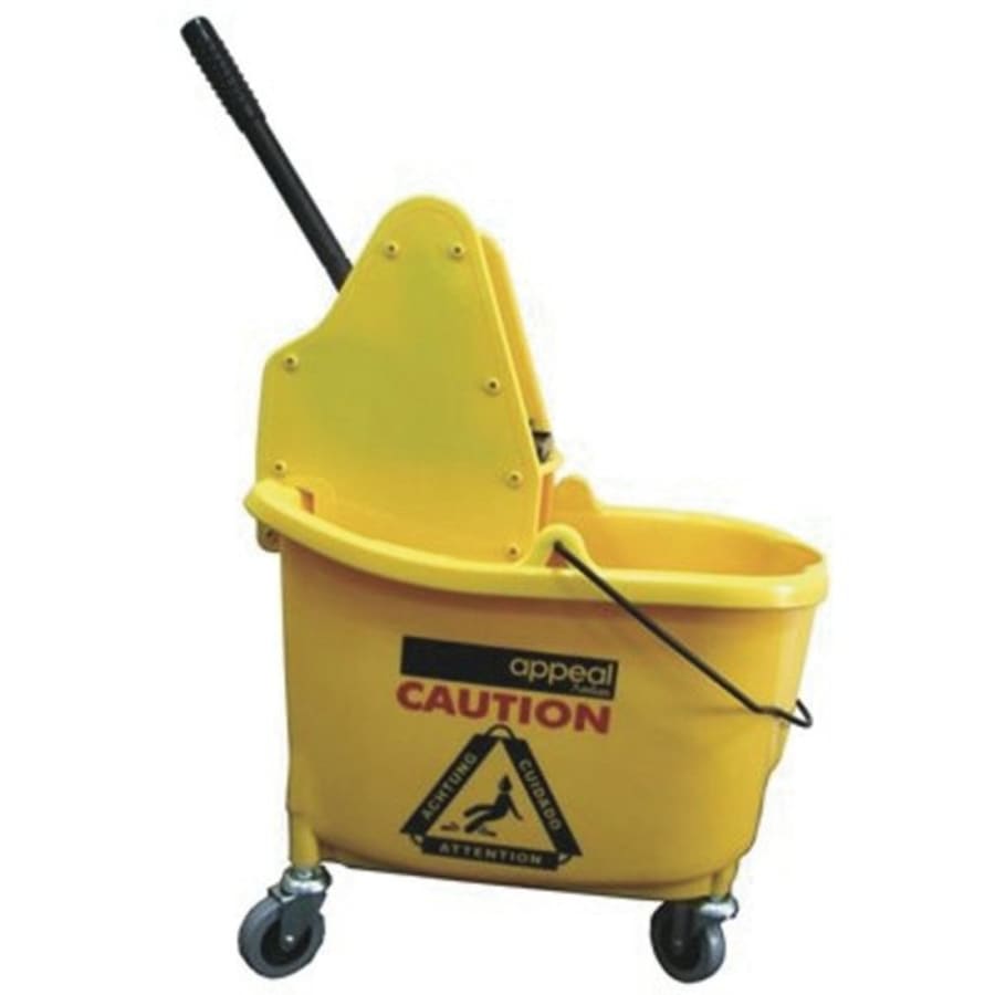 Rubbermaid FG738000YEL Tandem 31 Qt. Yellow Mop Bucket with