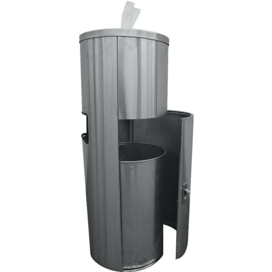 HLS Commercial Gym Wipe Dispenser 9-Gallon Trash Can