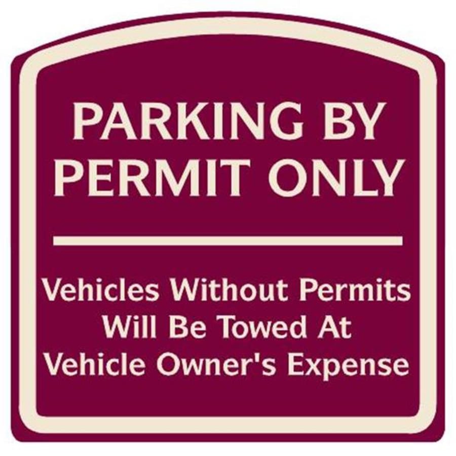 Dashboard Parking Permit, Salmon, Package Of 100