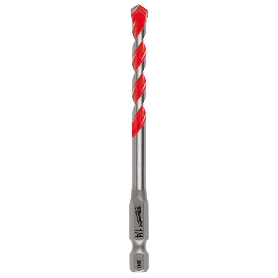 おっしoo4 Milwaukee 1/4 In X 2 In X 4 In Shockwave Carbide Hammer Drill Bit