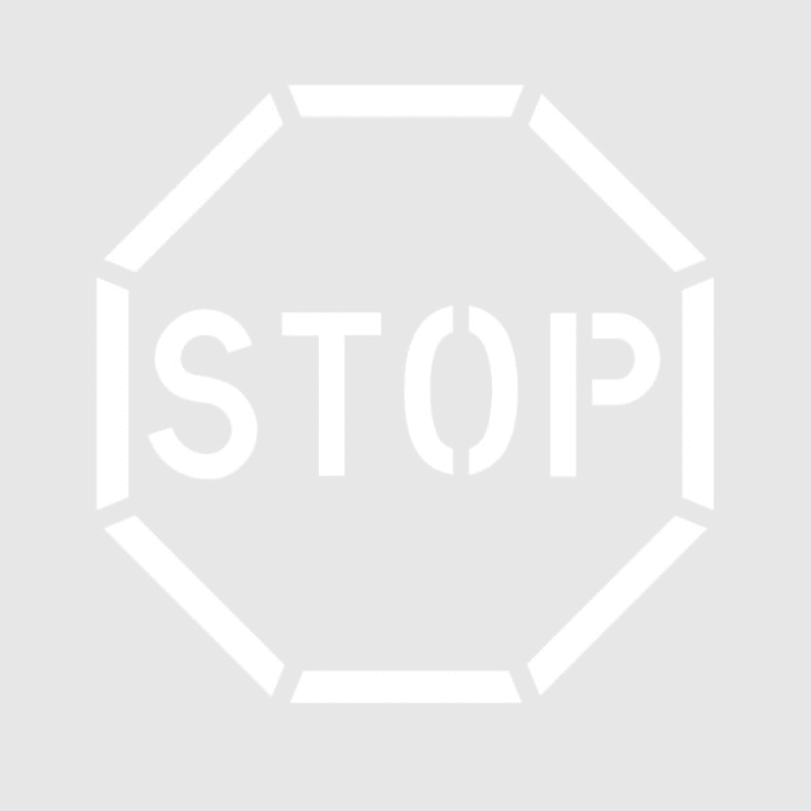 Parking Stop Block Stencil - Visitor | HD Supply