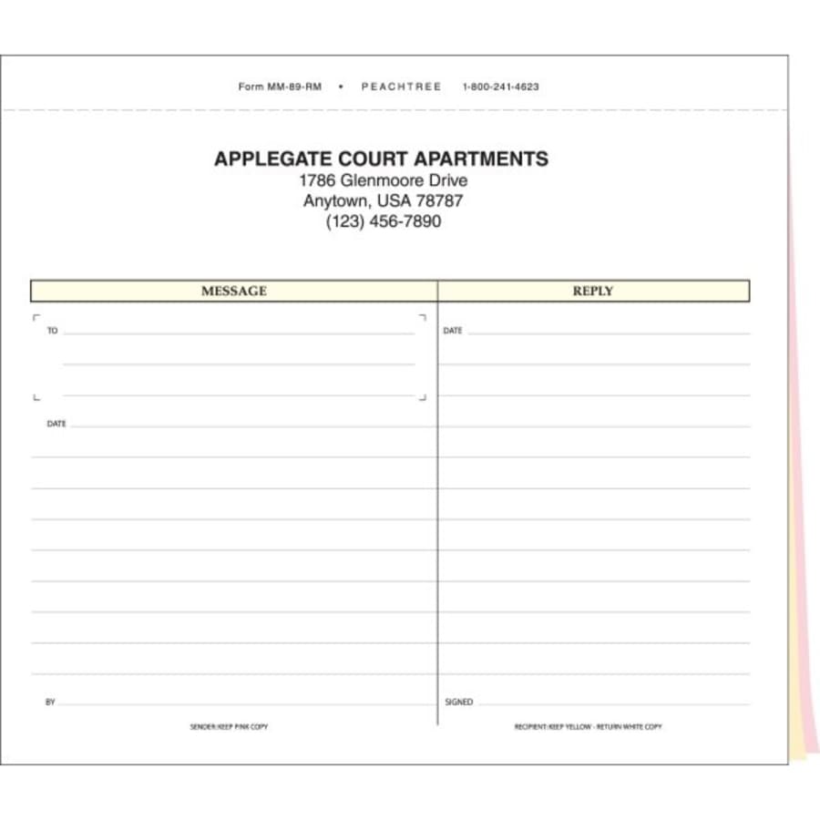 Apartment Inspection Checklist Form Duplicate Package Of 100 Hd Supply