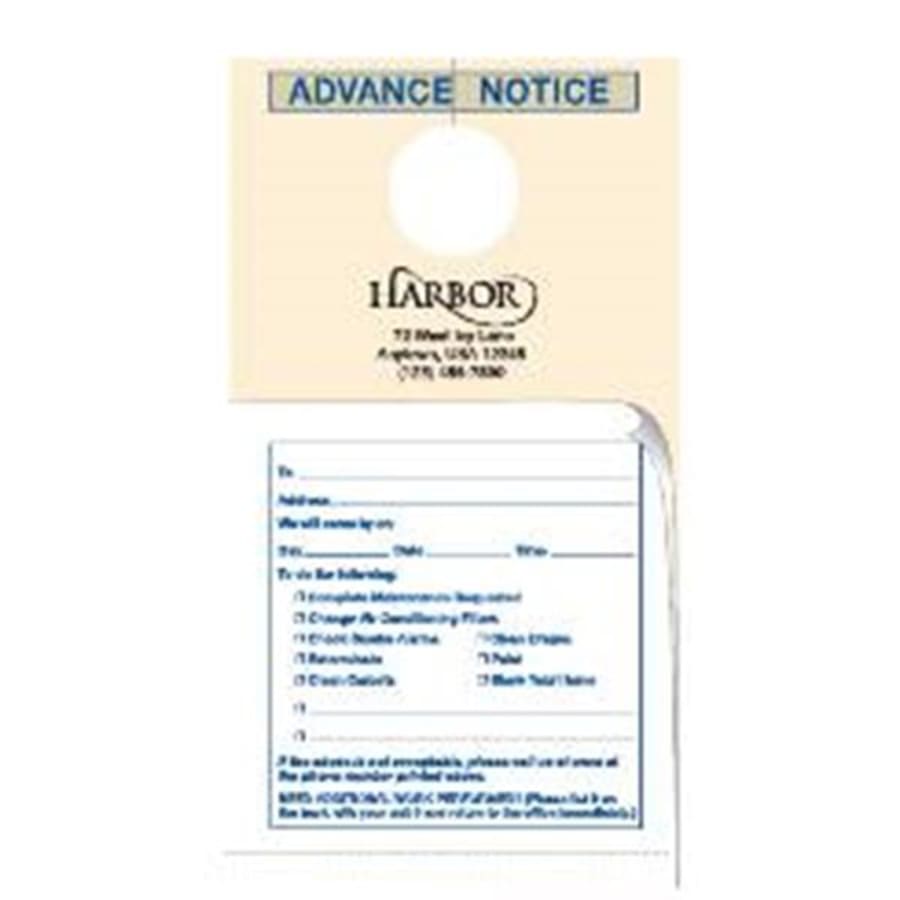 Door Knob Cards Miscellaneous Service Package Of 100 Hd Supply