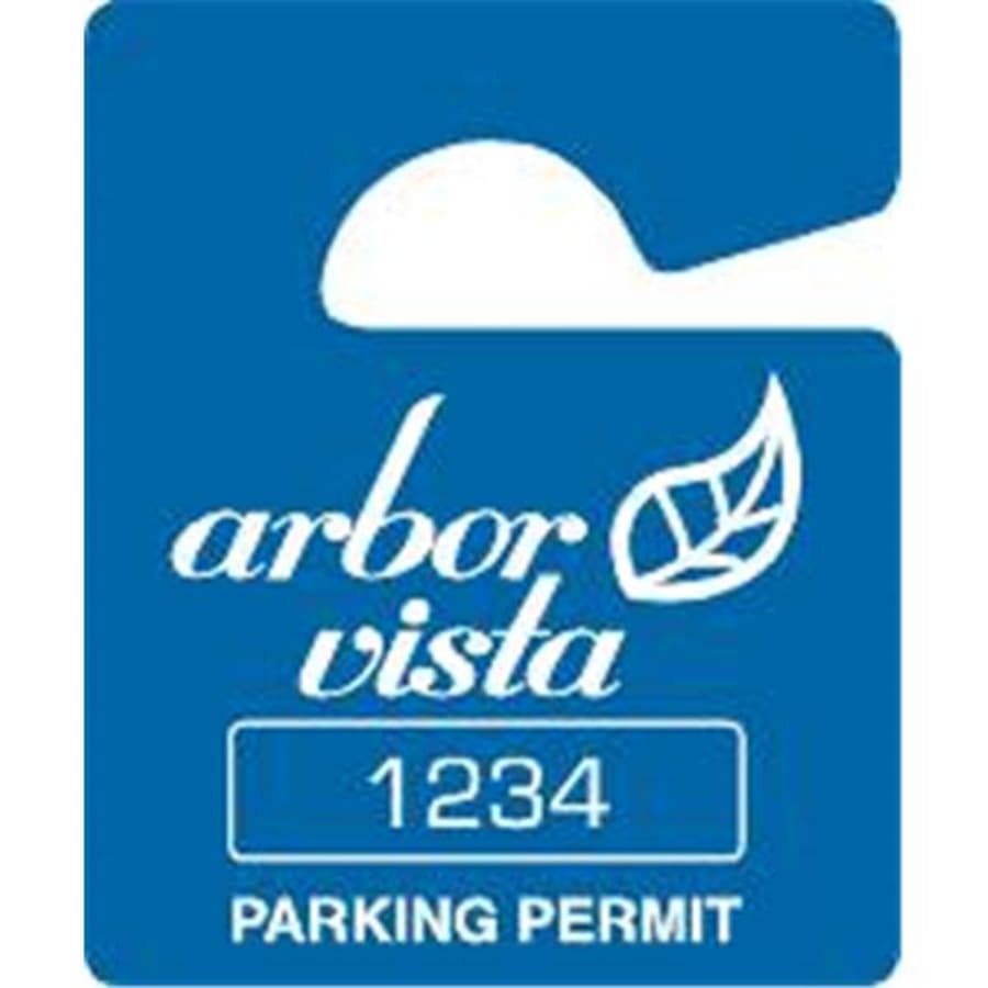 Custom Parking Permit with Suction Cups