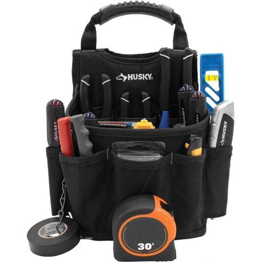 Klein Tools® 6-Pocket Black Tunnel Loop Tool Pouch