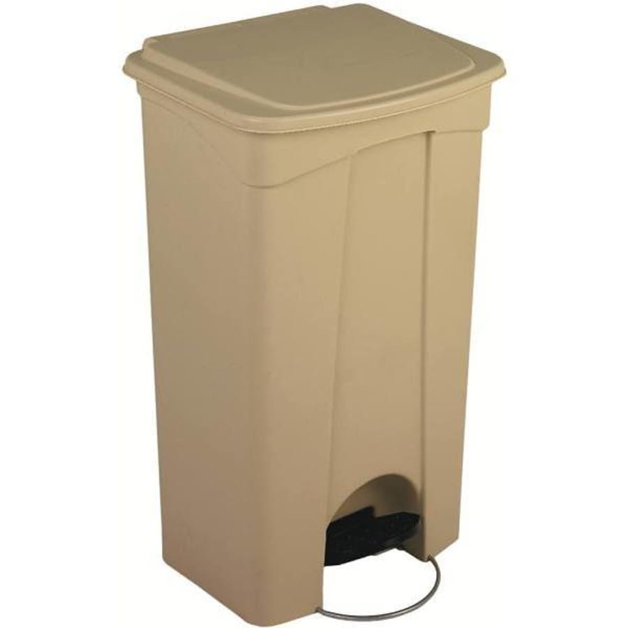 Toter 50 Gallon Slimline Square Trash Can (Graystone)