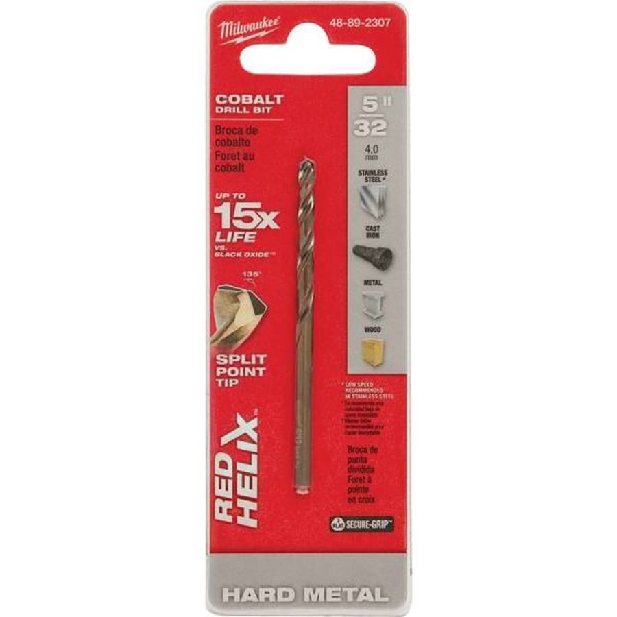Milwaukee hard metal store drill bits