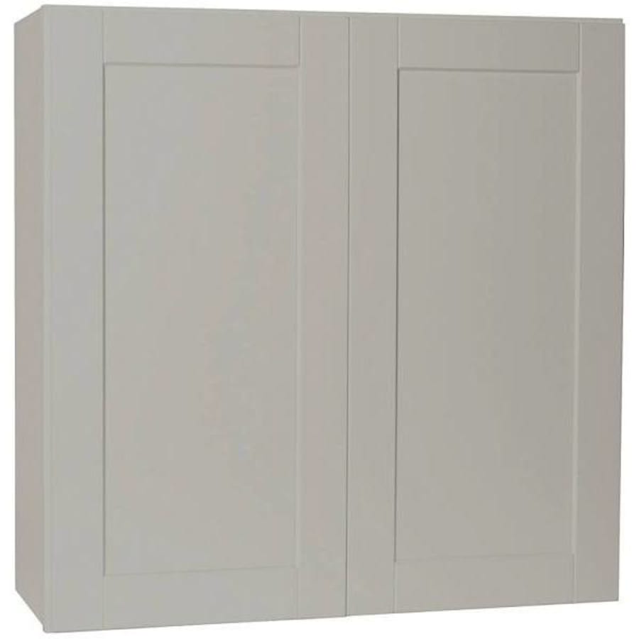 Hampton Bay Dove Gray Shaker Wall Kitchen Cabinet 30