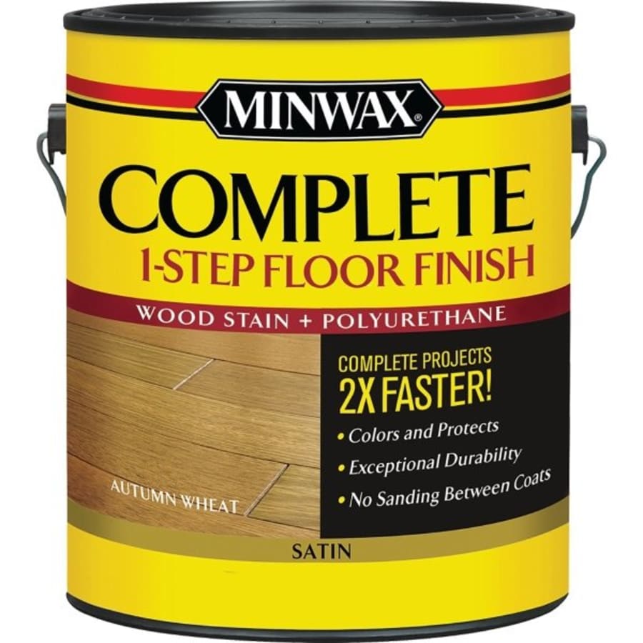 Minwax 67202 1g Gloss Acorn Brown Complete 1 Step Floor Finish Hd Supply
