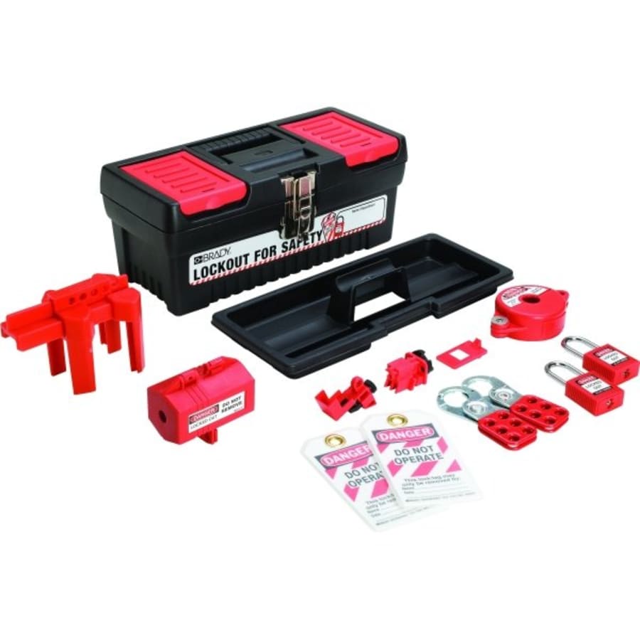 Brady® Personal Breaker Lockout Toolbox Kit With 3 Safety Padlocks 