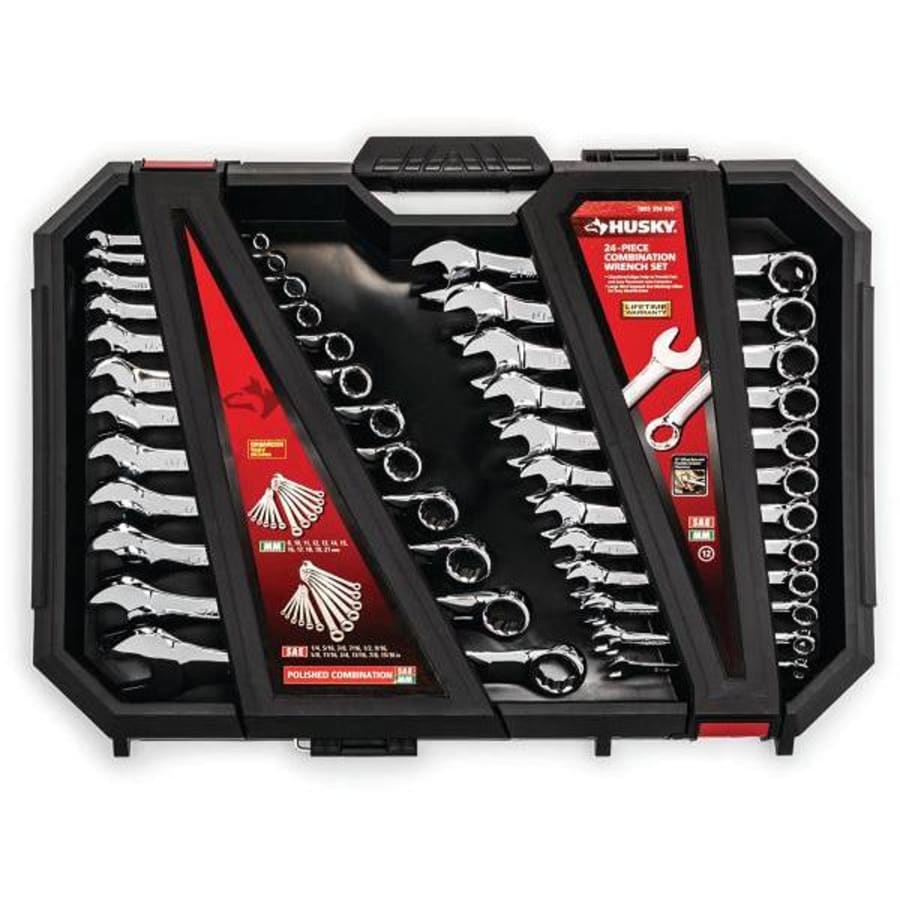 Husky Ratcheting Metric Combination Wrench 11 Piece Set HD Supply