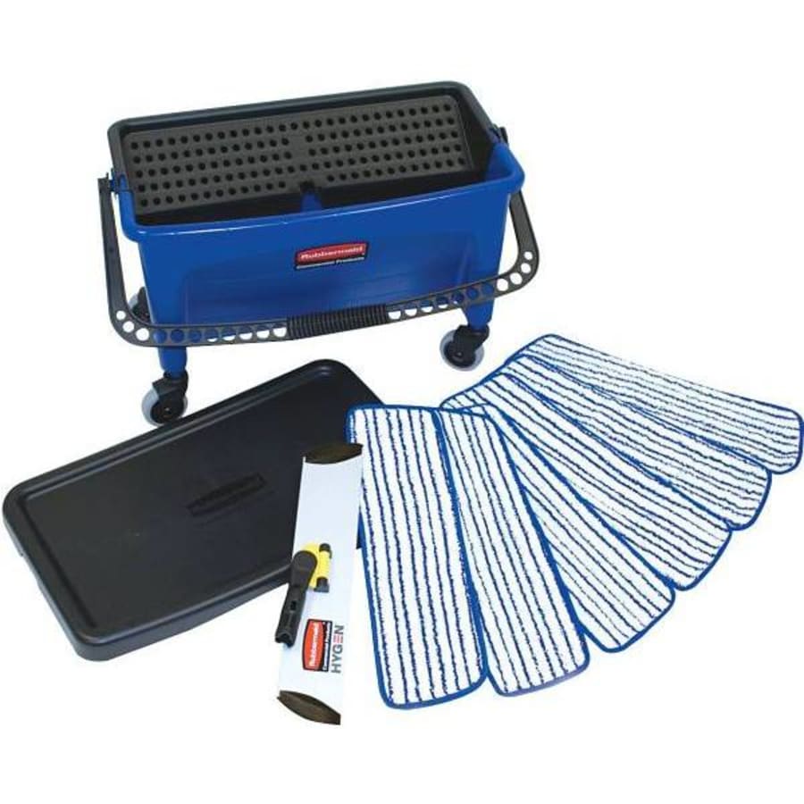 Rubbermaid Commercial Adaptable Flat Mop Kit 1 Each - Black