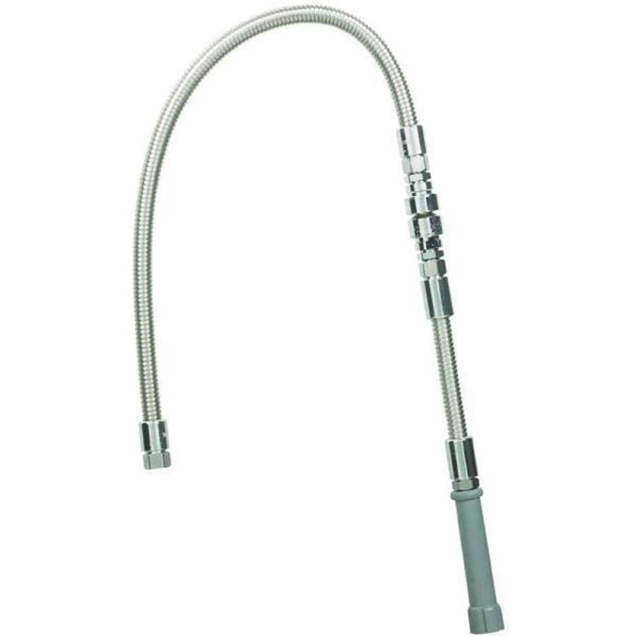 Eye Wash Drench Hose Unit - Wall Mounted - 2 Spray Heads - 8-ft Reinforced  PVC Hose