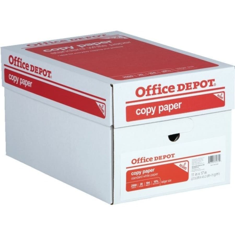 Office Depot® Brand Copy & Print Paper, 3-Holes, 8-1/2