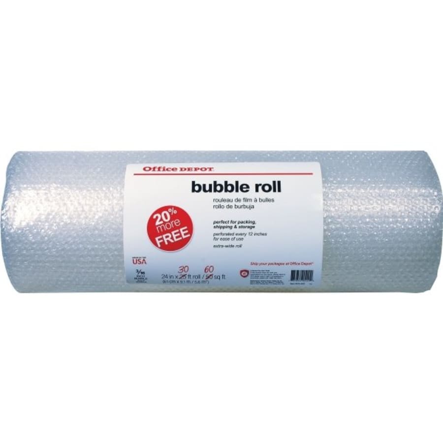 Office Depot® Bubble Packing Material, 3/16
