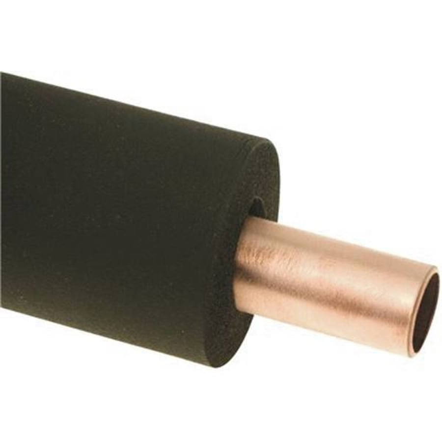 Foam Pipe Insulation fits 2 inch copper pipe, Wall thickness is 3/8 inch, 6  foot length