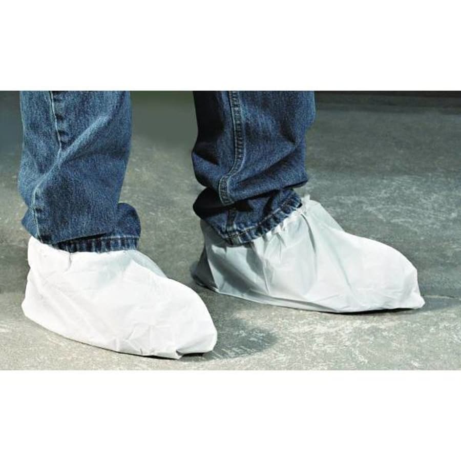 SuperTuff Disposable Polypropylene Shoe Covers Bulk Pack (50-Pair)