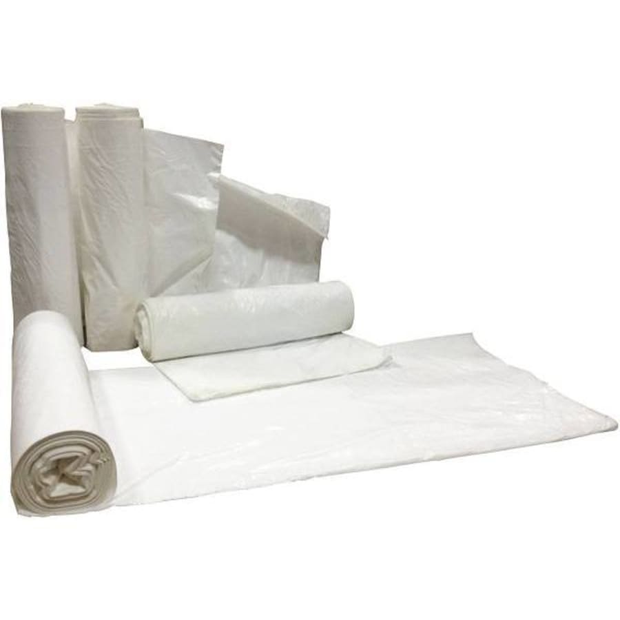Berry Global 56 Gal 43x47 1.3 Mil White Trash Bags, 5 Rolls Of 20, Case Of  100