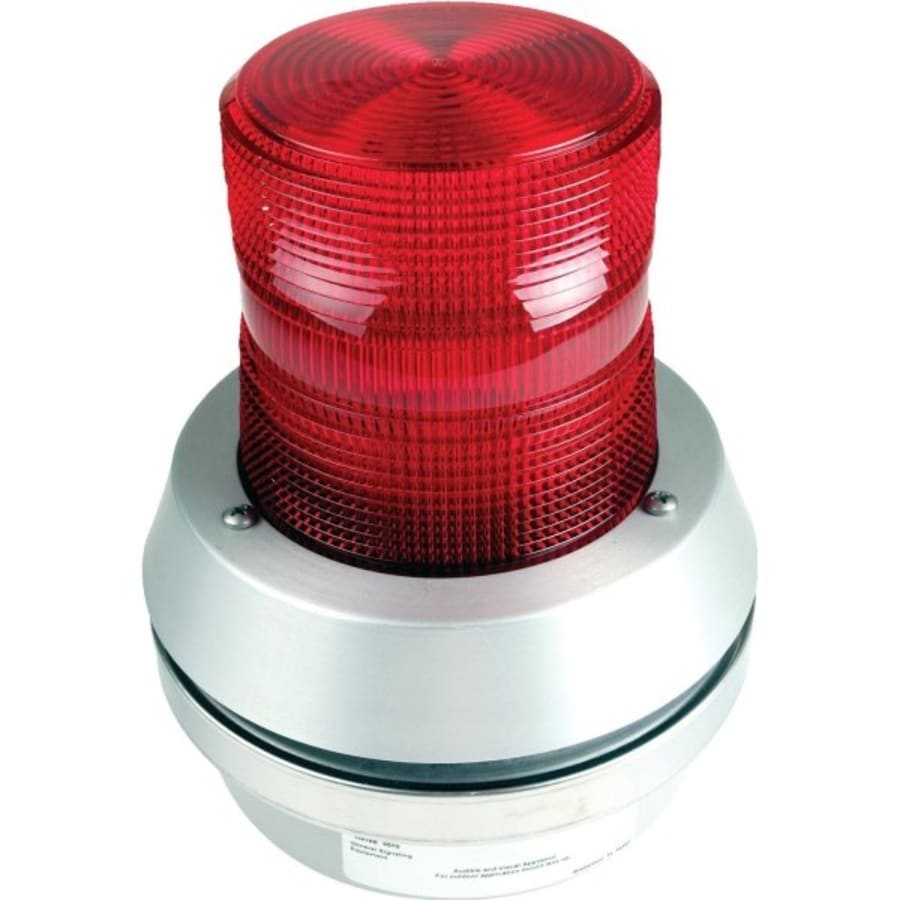 120V AC Edwards Signaling 52R-N5-40WH Rotating Halogen Beacon 265 Lumens Red 40W 
