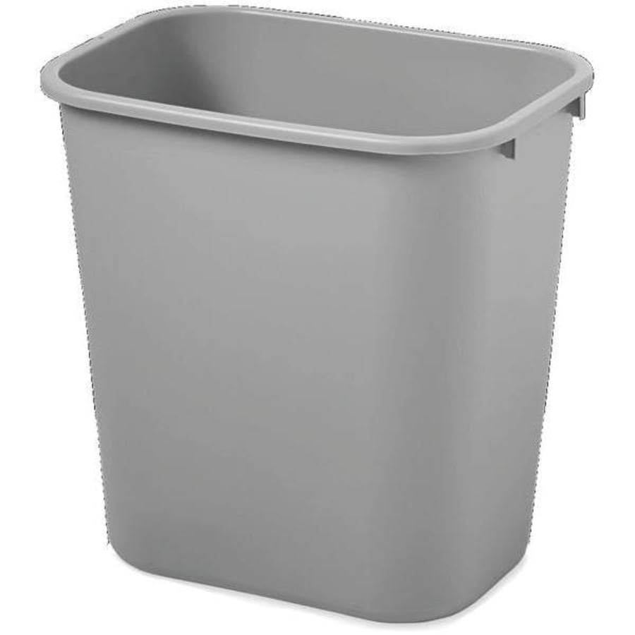 Rubbermaid Commercial Square Brute Rollout Container, 50 gal, Gray