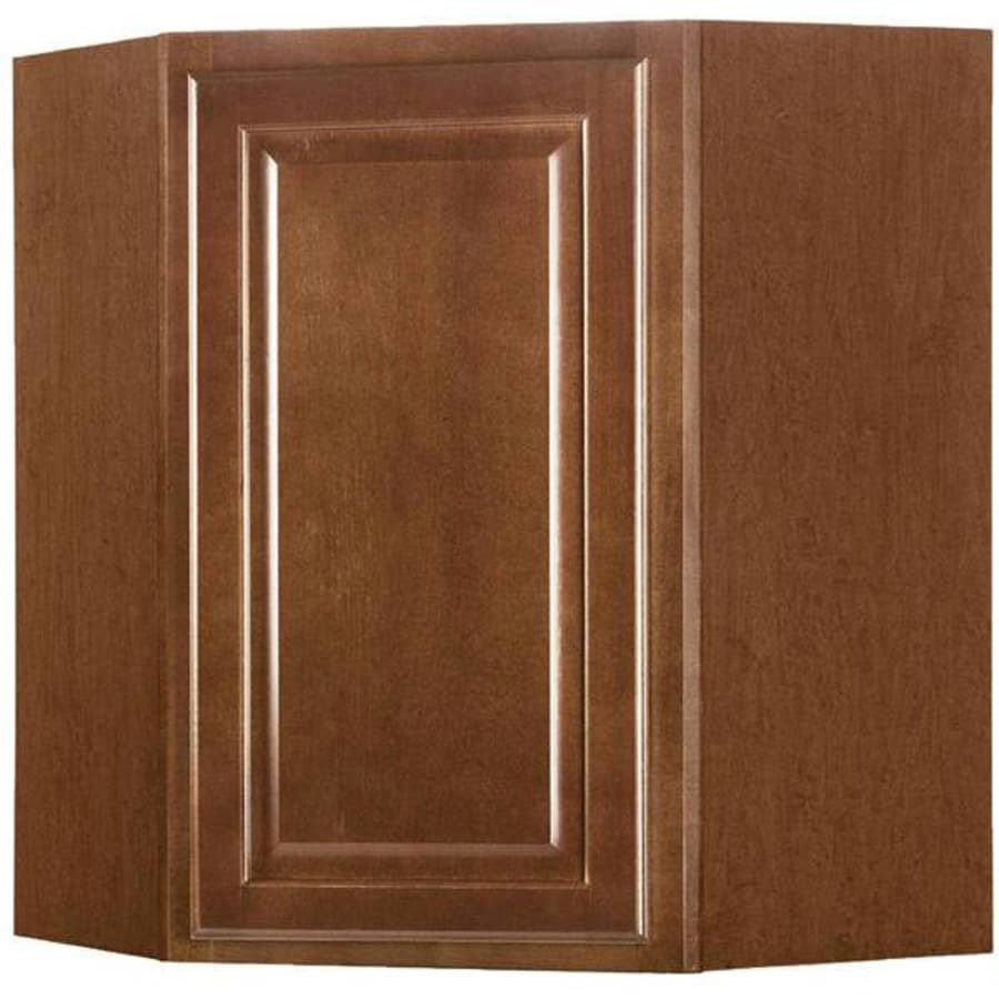 Hampton Bay Hampton Assembled 18x30x12 in. Wall Flex Kitchen Cabinet with Shelves and Dividers in Cognac Red