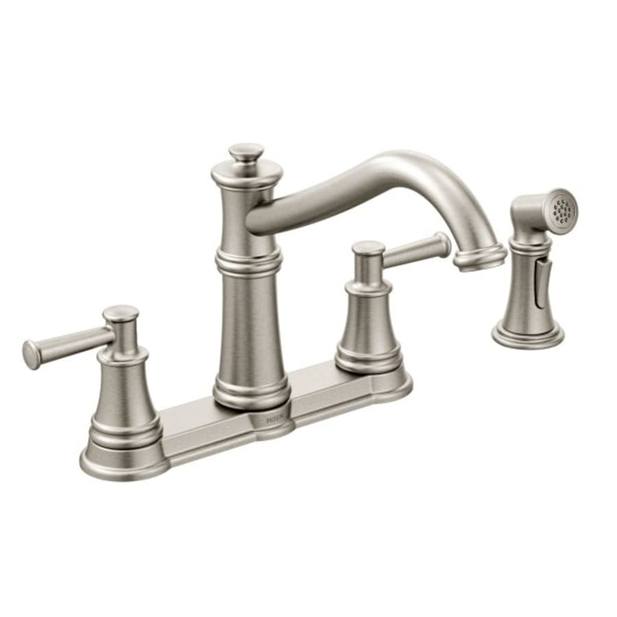 Moen Brantford One Handle High Arc Kitchen Faucet With Spray Oil Rubbed Bronze Hd Supply
