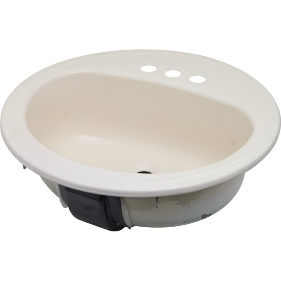 17 x 20 Oval Bone Plastic Sink for Mobile Home Manufactured Housing