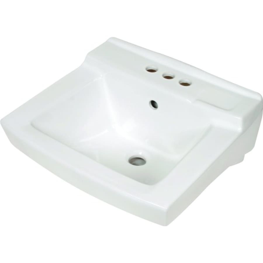 Gerber Wicker Park Countertop Lavatory Sink 18x18 Square 8 Cc White Hd Supply