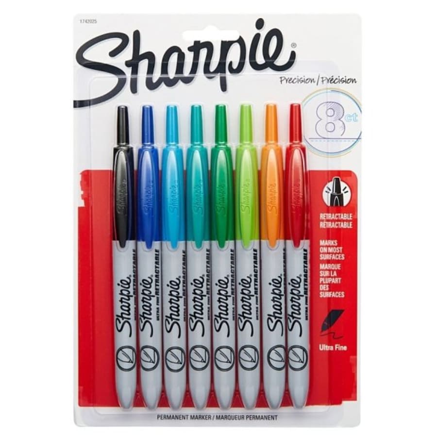 Sharpie 75846 Fine Point Permanent Markers, Assorted Colors; 4 Sets of 24  Markers, Total 96 Markers; Proudly Permanent Ink Marks on Paper, Plastic