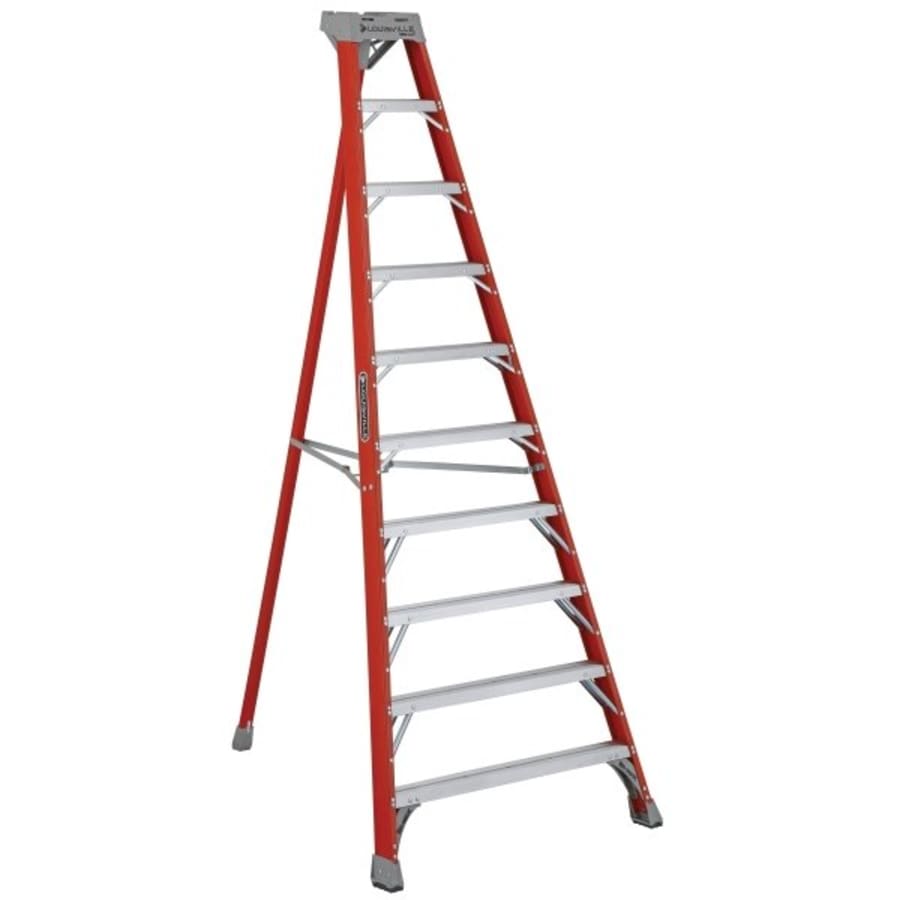 Louisville Ladder FH1008 Fiberglass Shelf Ladder, 8 Feet, 300