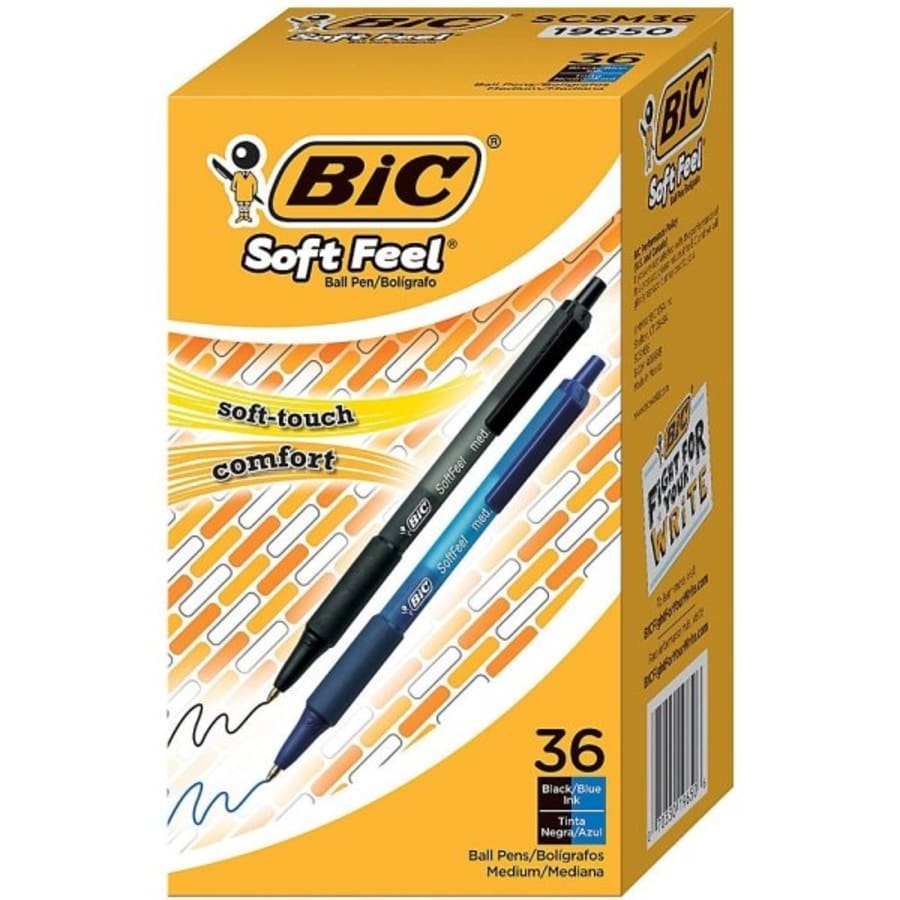 Bic Velocity Retractable Ball Pen Black Ink 1.6 Mm 36/pack