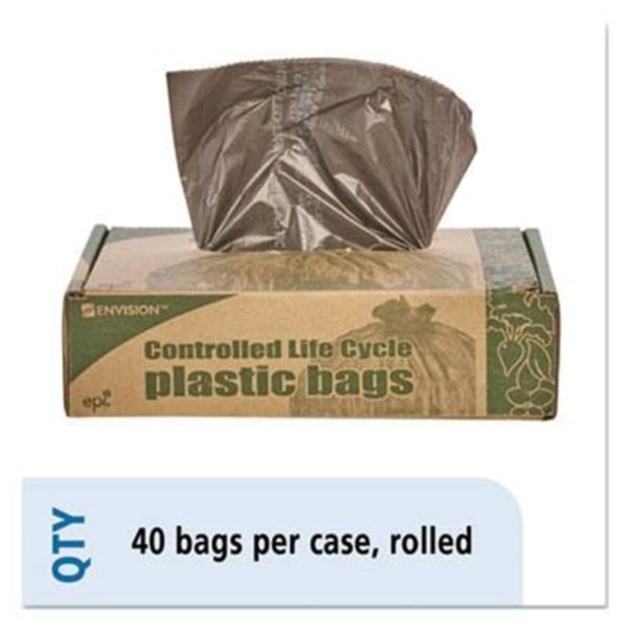 Maintenance Warehouse® 40-45 Gal 14 Mic High-Density, Clear Trash Bag,  Package Of 250