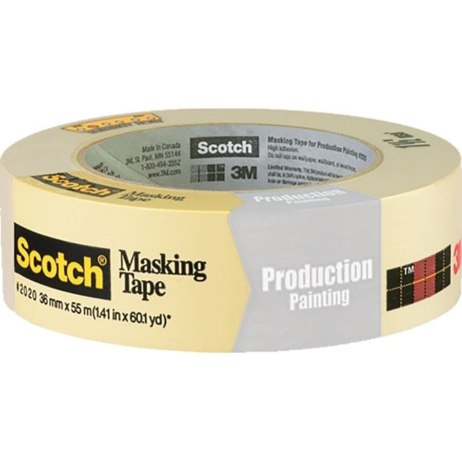 Made in USA - High Temperature Masking Tape: 1-1/2″ Wide, 60 yd
