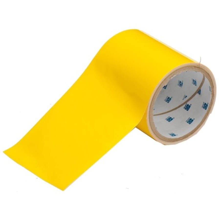 Brady® ToughStripe™ Floor Marking Tape 4 in W Yellow Roll of 100 Feet | HD  Supply