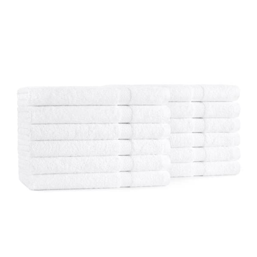 Hospitality 1 Source 14 X 22 In. Small Rubber Mat (White) (24-Case