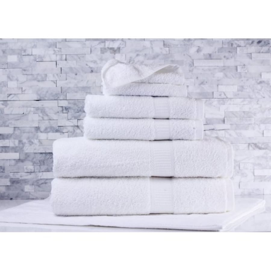 B-GRADE-SLIGHT IRREGULAR HOTEL Wash Cloth-100% Cotton 12x 12-1.00lb,  White, Case of 200