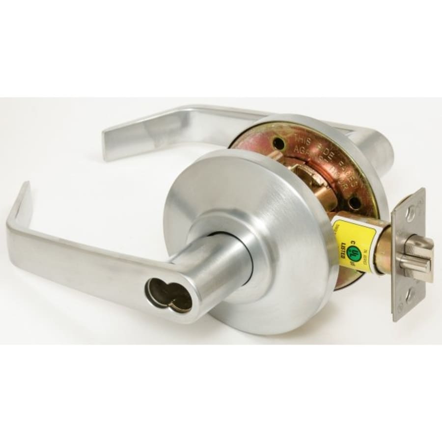 Schlage Satin Chrome Regent Series Jupiter Privacy Leverset