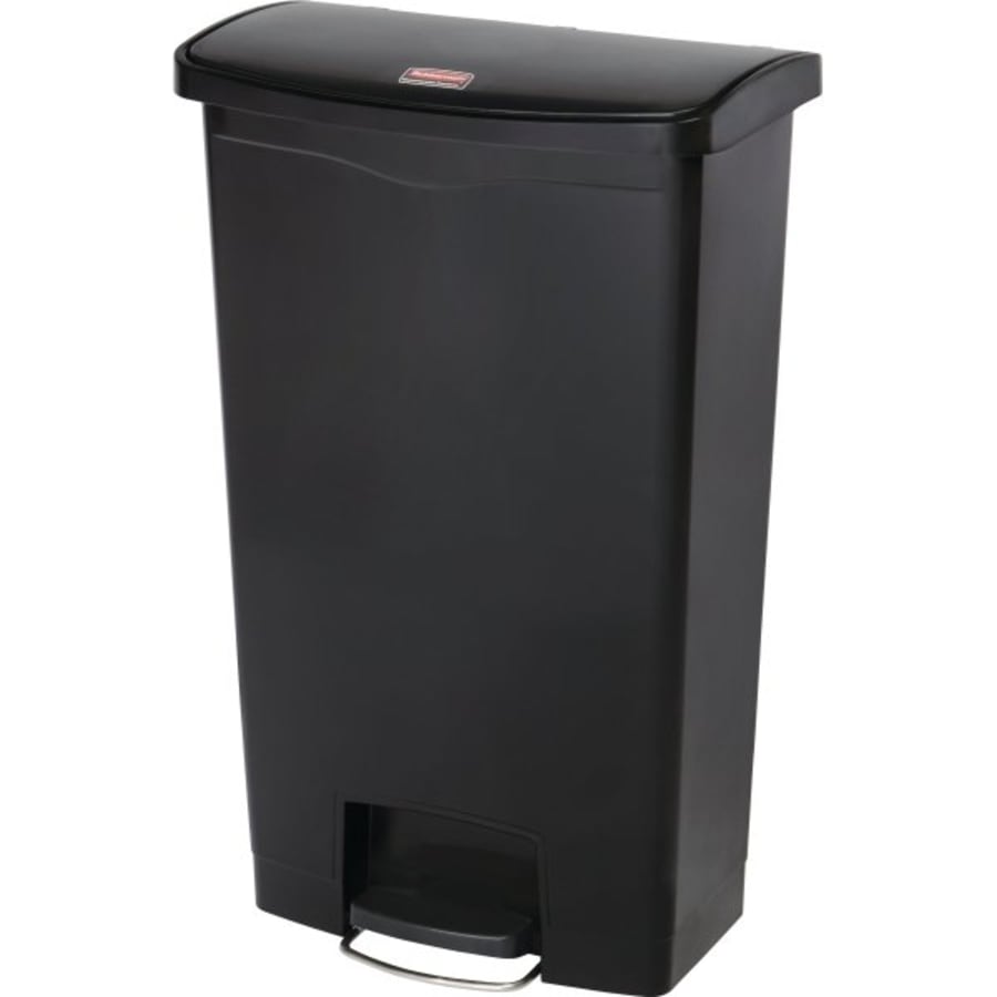 Rubbermaid Marshal 25 gal. Round Dome Top Utility Trash Can, 42H, Brown