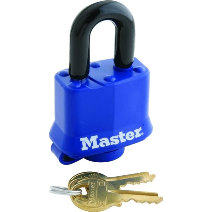 Master Lock 3BLU Laminated Steel Lockout Tagout Safety Padlock with Key,Blue