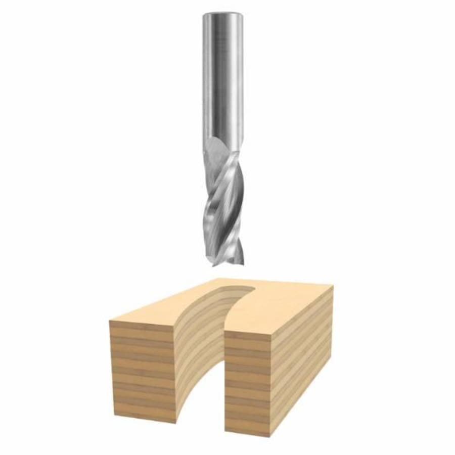 Bosch 1 4 Inch Solid Carbide Double Flute Acrylic Router Bit HD