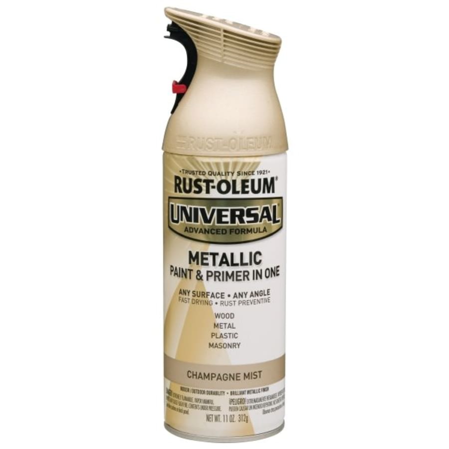 rust oleum champagne mist all surface metallic spray paint primer package of 6 hd supply