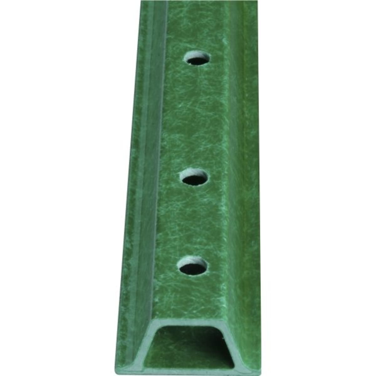 Brady 95047 6 Length Green Color U-Channel Sign Posts High-Tensile Strength Steel Baked Green Enamel on Hot-Rolled
