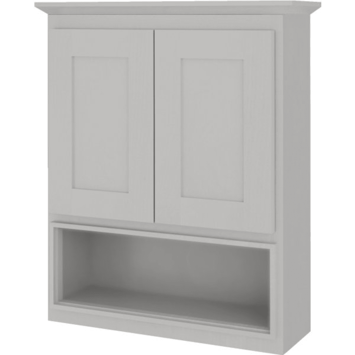 Seasons 21 X 26 X 7 White Thermofoil Over The John Vanity Wall