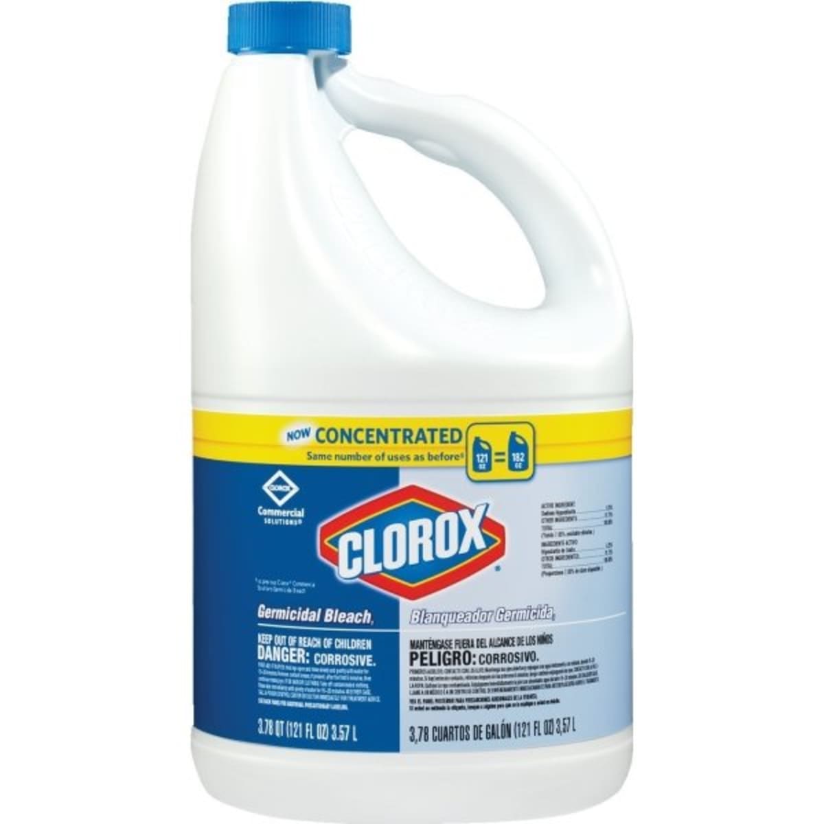 Clorox Commercial Germicidal Concentrated Bleach 121 Oz Case Of
